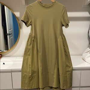 COS Olive green midi women Dress